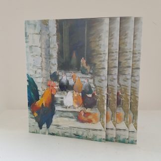 Chickens- Pack of 4 Cards with Envelopes